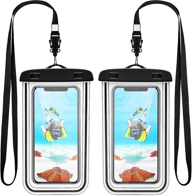 Immutable waterproof phone pouch | waterproof mobile cover | rain phone pouch | waterproof mobile pouch waterproof mobile pouch | waterproof phone cover | Universal Waterproof Smartphone Protective Pouch for Pool, Beach for All Smartphones, Pack of - 2