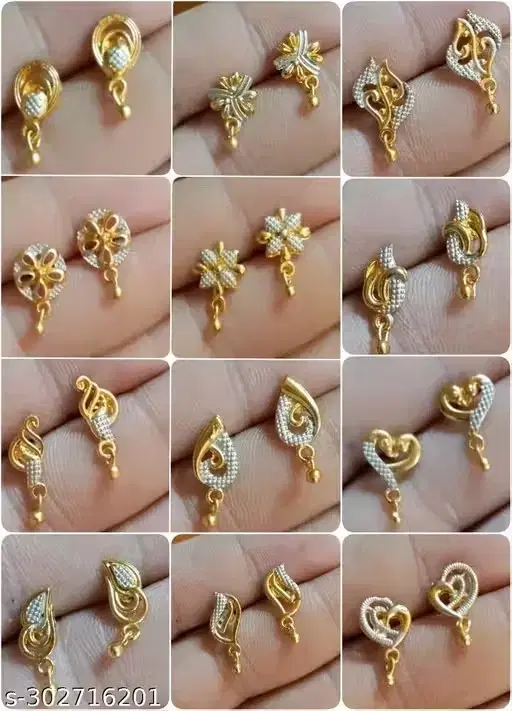 Assorted Earrings & Studs for Women (Free Size)