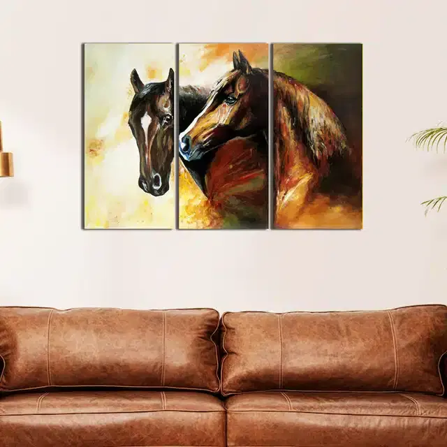 Wooden Wall Paintings, Set of 1, Multicolor, 24x16 Inches