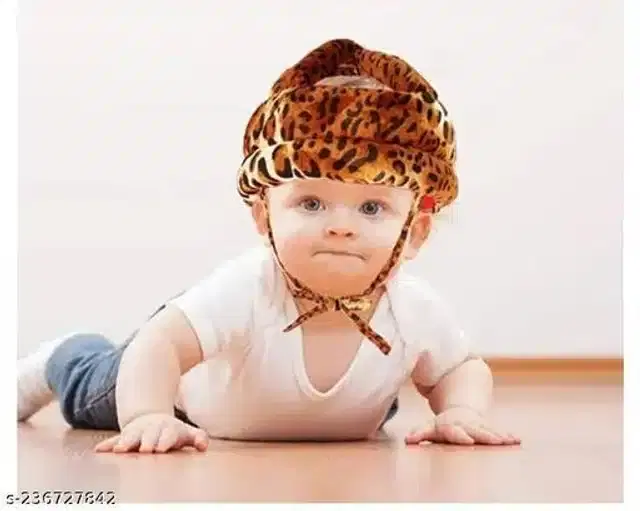 Baby Safety Helmet (Brown, 0- 1 Years)