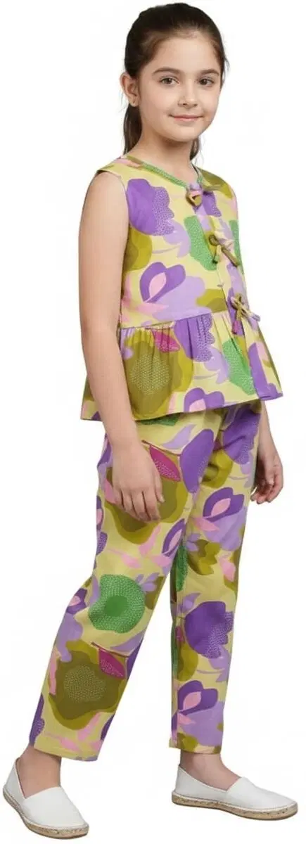 Rayon Blend Clothing Set for girls, Multicolour (4-5 Years)