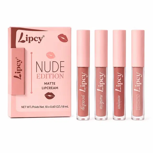 Nude Edition Lipstick, 6 ml [Pack of 4]