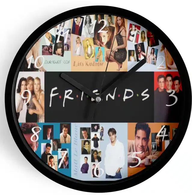 Analog Wall Clock for Home, Multicolor, 7 Inches