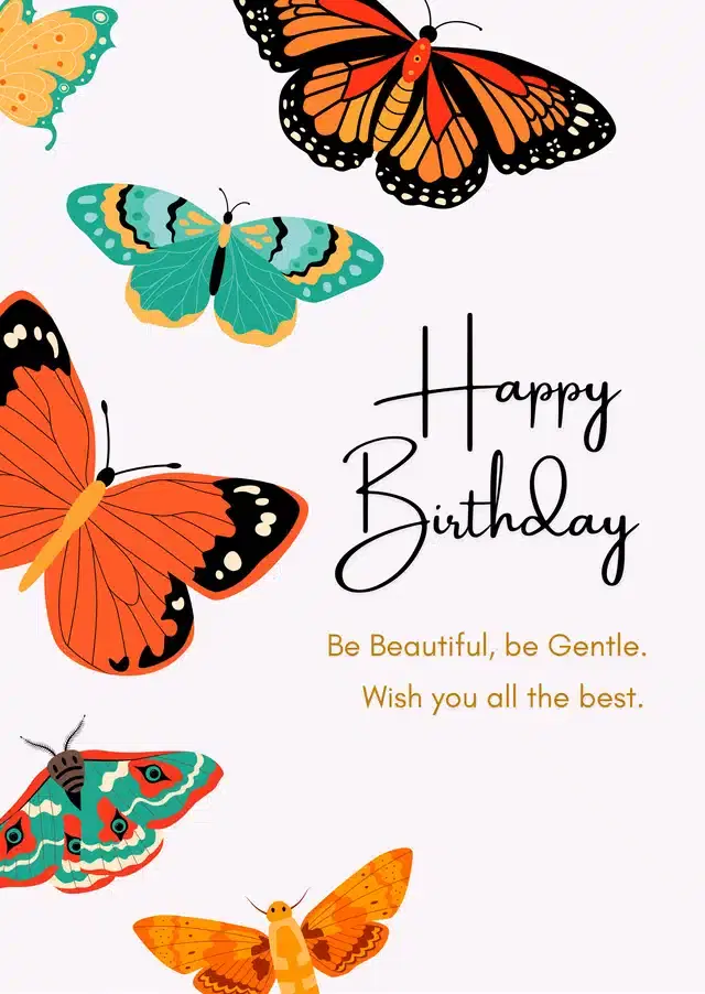 Birthday Greeting Card, Multicolor
