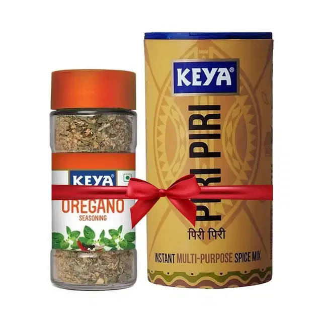 Keya International Sprinklers Combo (Oregano Seasoning 50 g + Piri Piri 80 g )