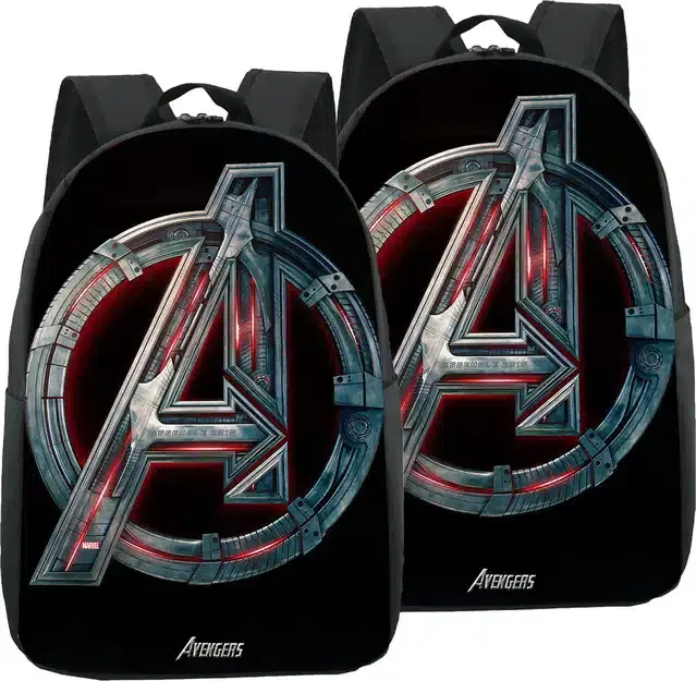 Canvas Backpacks for Women, Pack of 2 (Black)