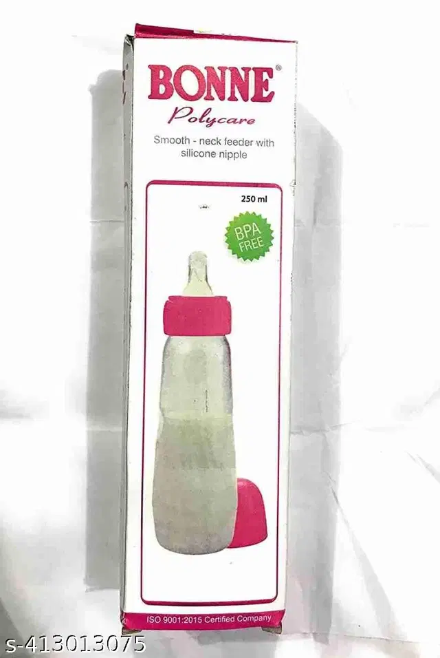 BPA-free Milk Feeding Bottle for Infants, Transparent, 225 ml
