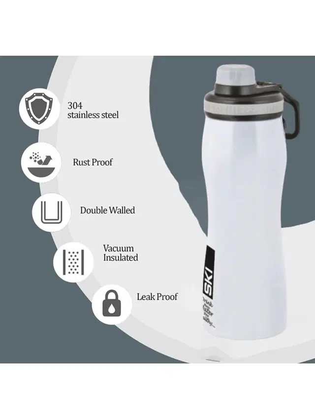 Stainless Steel Water Bottle, Multicolor, 450 ml