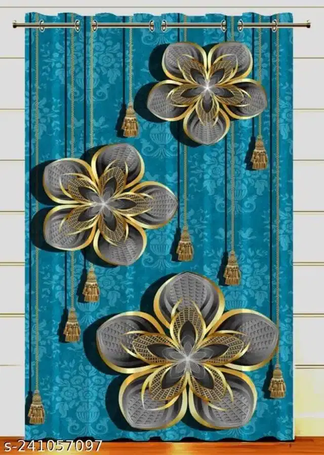 Curtains for Door, Multicolor, 7 Feet