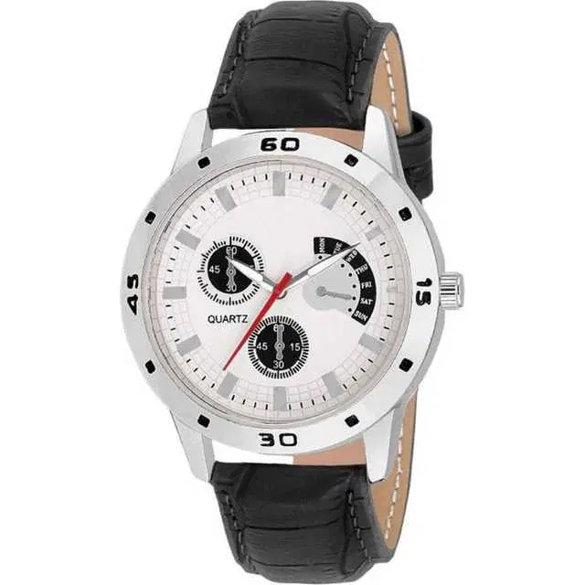 Casual Leatherette Analog Watch For Women (Black) (MP-85)