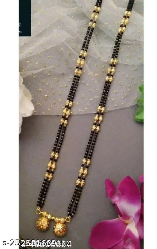 Multiple Strand Mangalsutra for Women (Gold, Short)