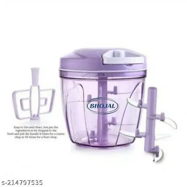 Manual Chopper for Kitchen, Purple, 1000 ml