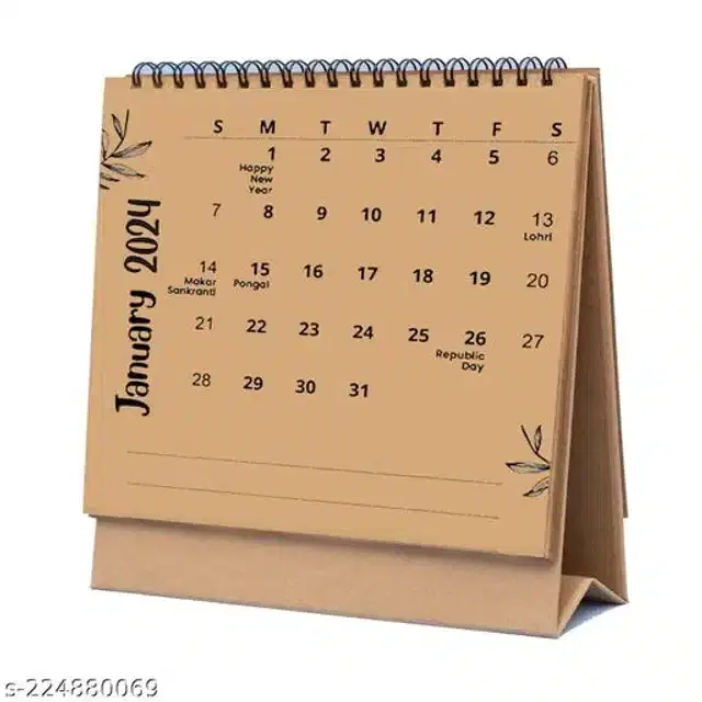 Desk Calender cum Personal Organiser, Multicolor
