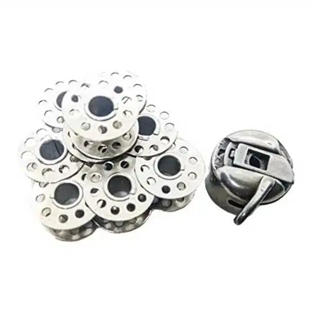 Metal Case Bobbin for Sewing Machine, Multicolor, Pack of 11