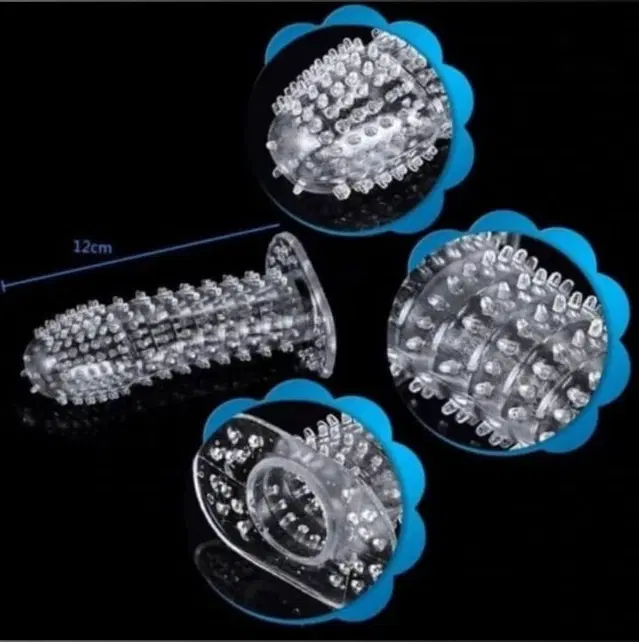 Rubber Crystal Extra Dotted Condom, Transparent