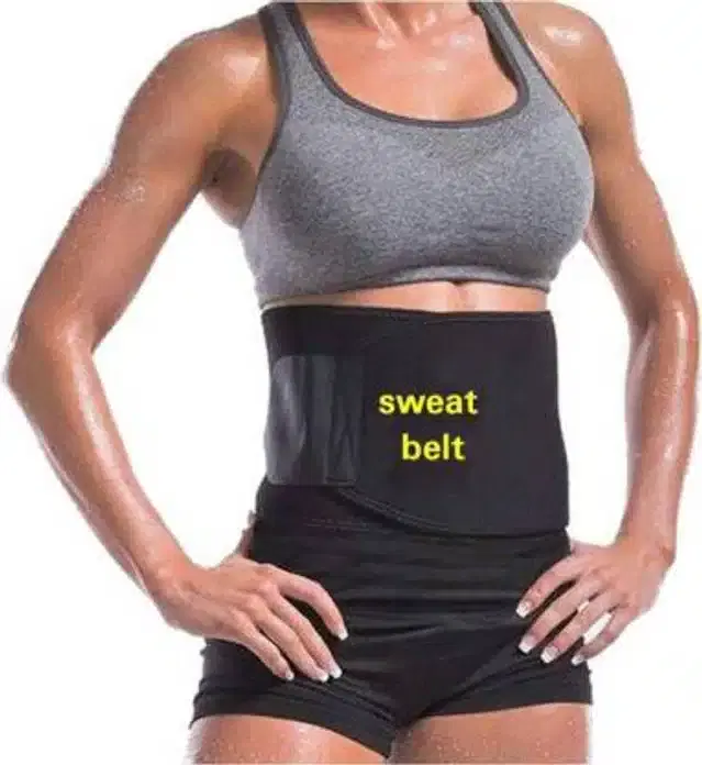 Tummy Fat Loss Belt for Men & Women, Black