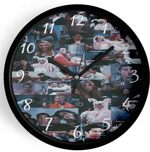 Analog Wall Clock for Home, Multicolor, 7 Inches