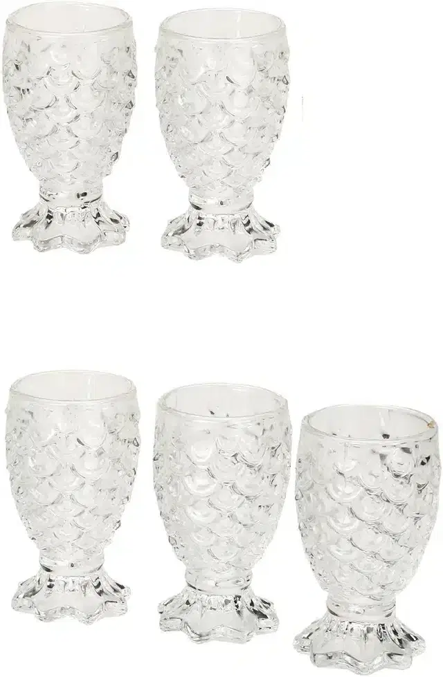 Liquor cum Cocktail Glasses, Transparent, 30 ml, Pack of 5