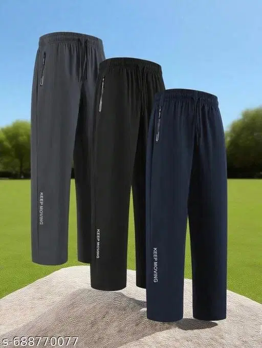 Cotton Pants for Boys, Multicolour, Pack of 3 (34)