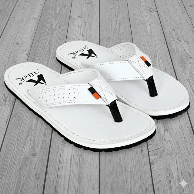 Slippers for Men, White (6)