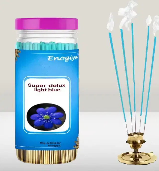 Premium Fragrance Yoga & Pooja Agarbatti, Dark Blue, Set of 1