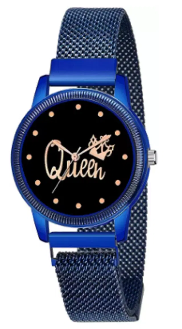 Analog Watch for Women & Girls (Blue)