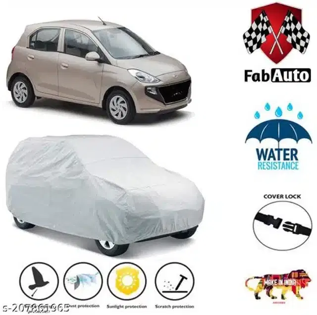 Taffeta Waterproof Car Cover for Hyundai Santro, Multicolor
