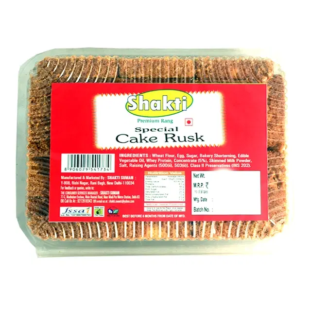 Shakti Cake Rusk Toast 400 g