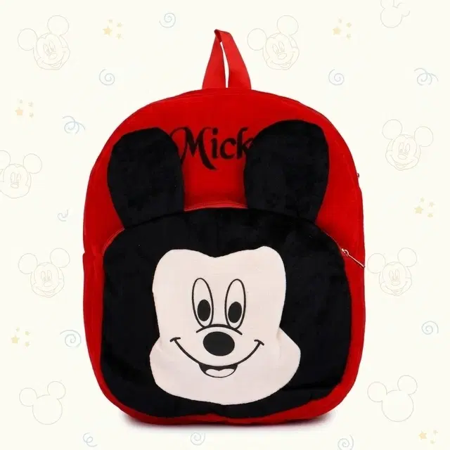 Cute Mickey School Bag [Red & Black, 5 L]