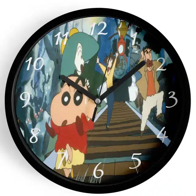 Shinchan Analog Wall Clock, Multicolor, 7 Inches