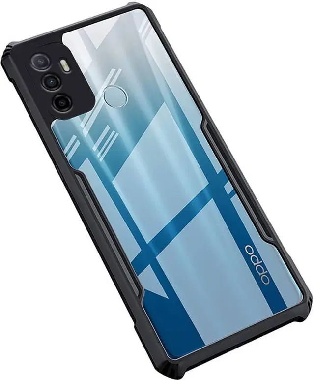 Back Cover for Oppo A53, Transparent, Grip Case, Pack of: 1