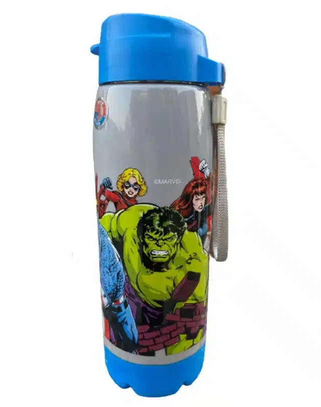 Insulated inner Steel Leak Proof Water Bottle for Kids, Multicolor, 550 ml
