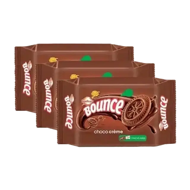 Sunfeast Bounce Tasty Choco Creme Biscuit 3X56 g (Set Of 3)