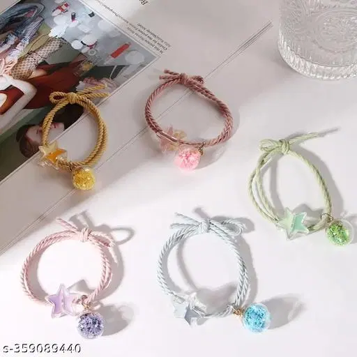 Stylish Scrunchies for Women (Multicolor, 3 Pcs)