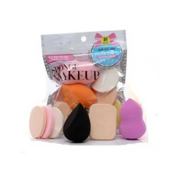 Makeup Beauty Blender Sponge Puff, Pack of 6, Multicolor, SE-10