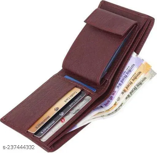 Faux Leather Wallet for Men (Multicolor)