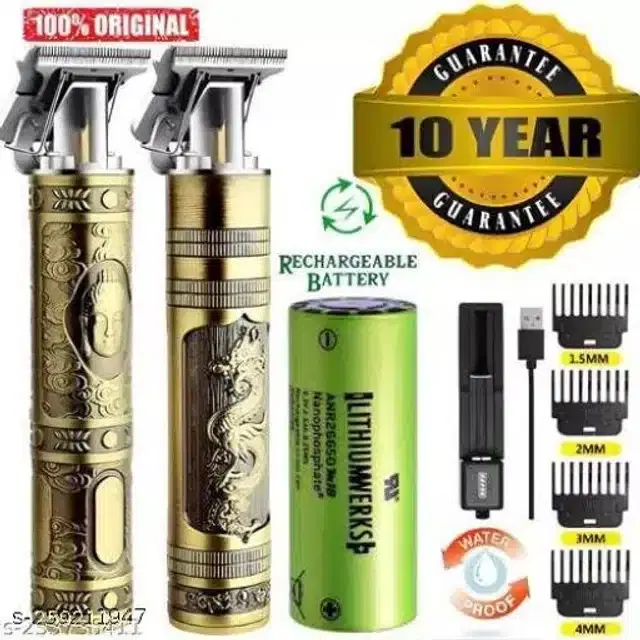 Metal Electric Trimmer for Men, Golden