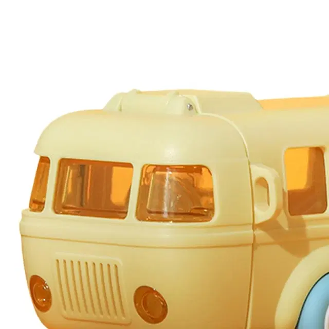 Plastic Bus Shape Sipper Bottle for Kids, Multicolor (1000 ml)