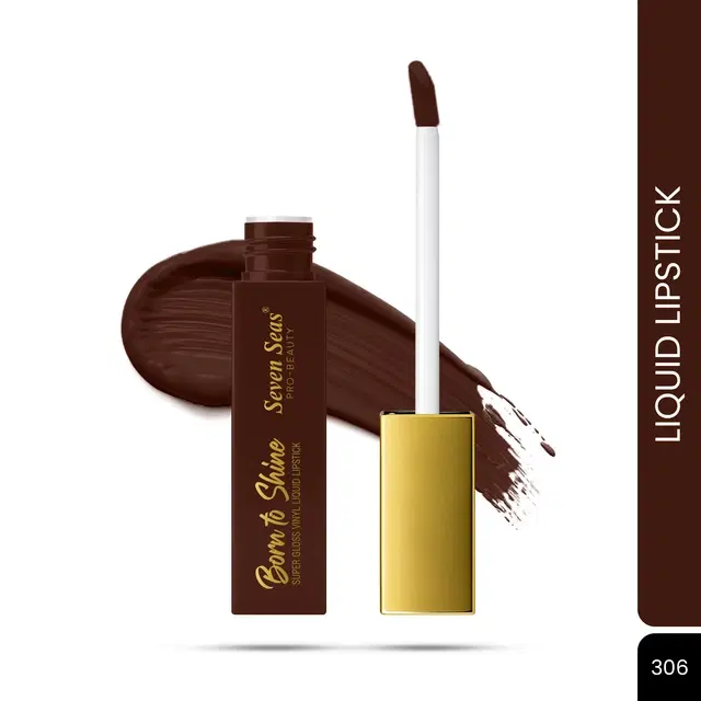 Seven Seas Liquid Lipstick for Women, Dark Cocoa (4.5ml)