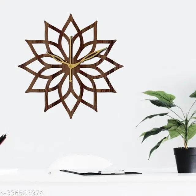 Wooden Wall Clock, Brown