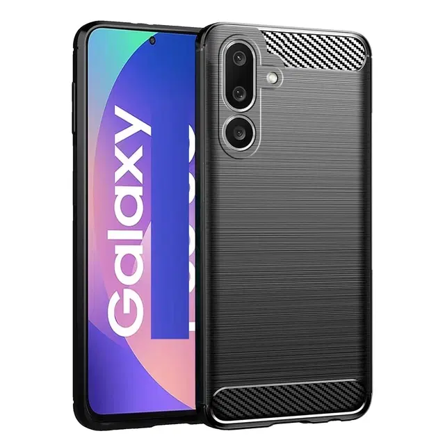 Silicone Mobile Back Cover for Samsung Galaxy M36 5G (Black)