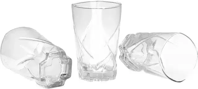 Liquor cum Cocktail Glasses, Transparent, 400 ml, Pack of 3
