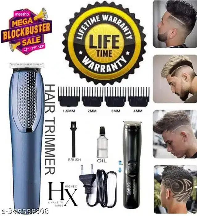 Rechargeable Trimmer for Men, Blue