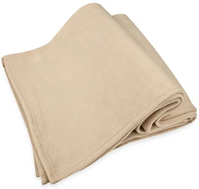 Fleece Blanket, Cream, 60x90 Inches