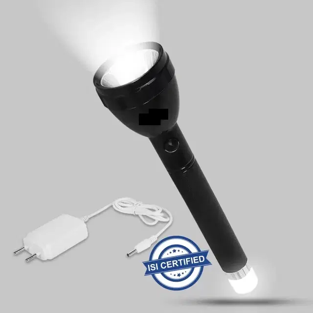 Led Flashlight Torch, Black, 27 Cm