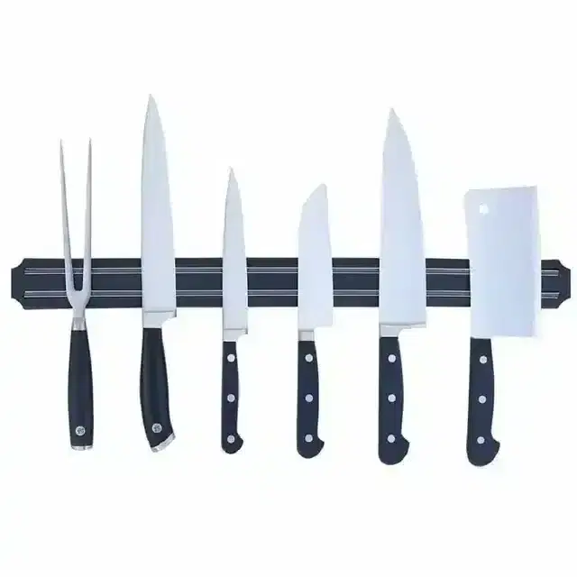 K Kudos Magnetic Knife Storage Strip, Black