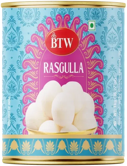 BTW Rasgulla 1 kg Tin
