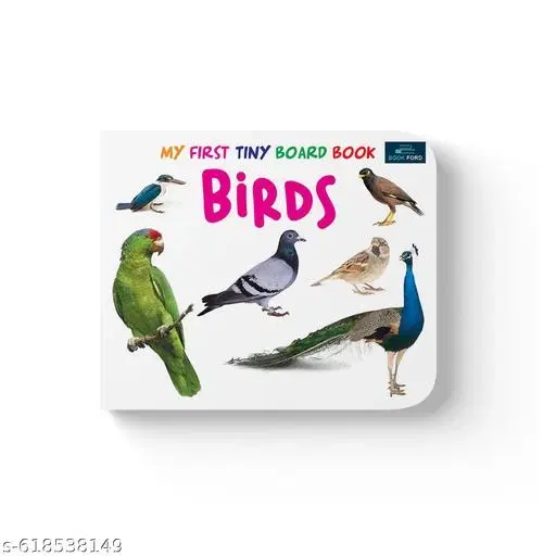 My First Tiny Board Book Birds for Kids Toddlers Babies Early Learning Picture Book Durable Board Book Vocabulary Development Preschool Kindergarten Learning Fun Gift for Boys Girls