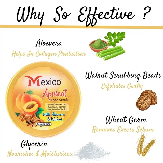 Maxico Herbs Apricot Scrub (100 g)