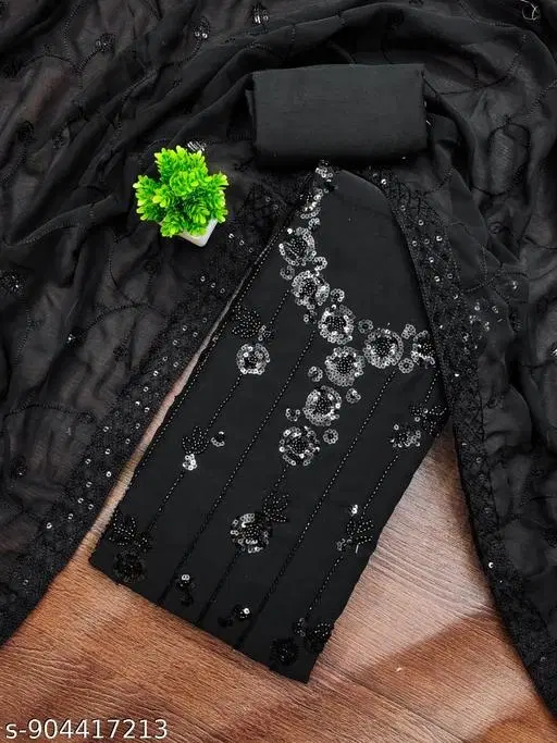 Georgette Punjabi/All Over Suits for Women (6.05 meter (M)